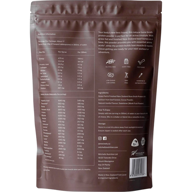 Bone Broth Protein Powder Chocolate
