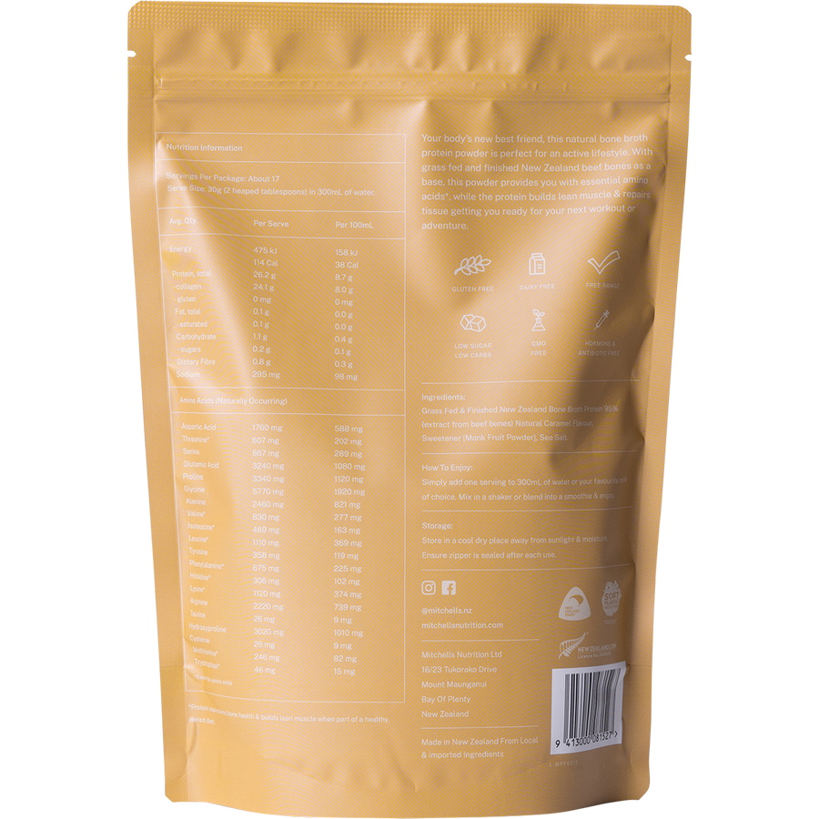 Bone Broth Protein Powder Salted Caramel