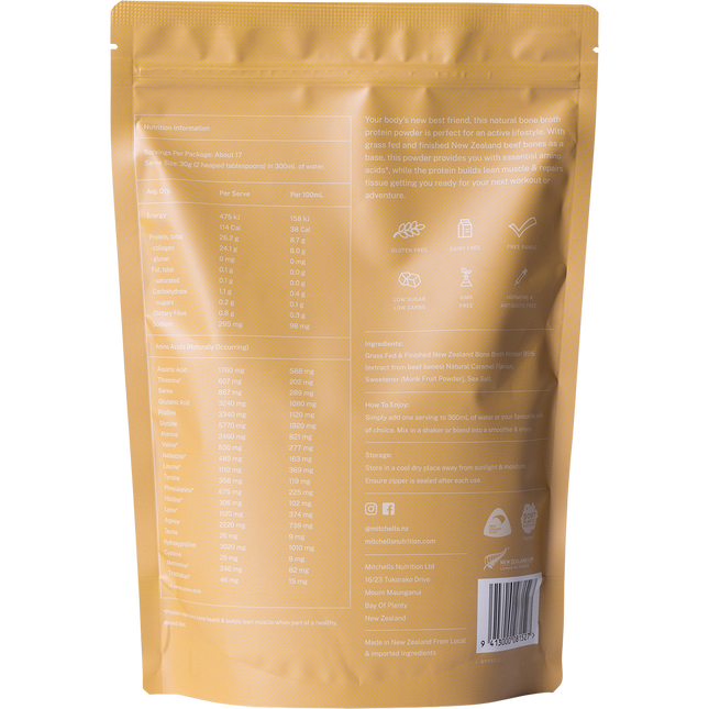 Bone Broth Protein Powder Salted Caramel
