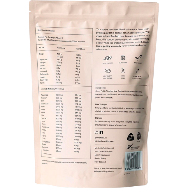 Bone Broth Protein Powder Vanilla