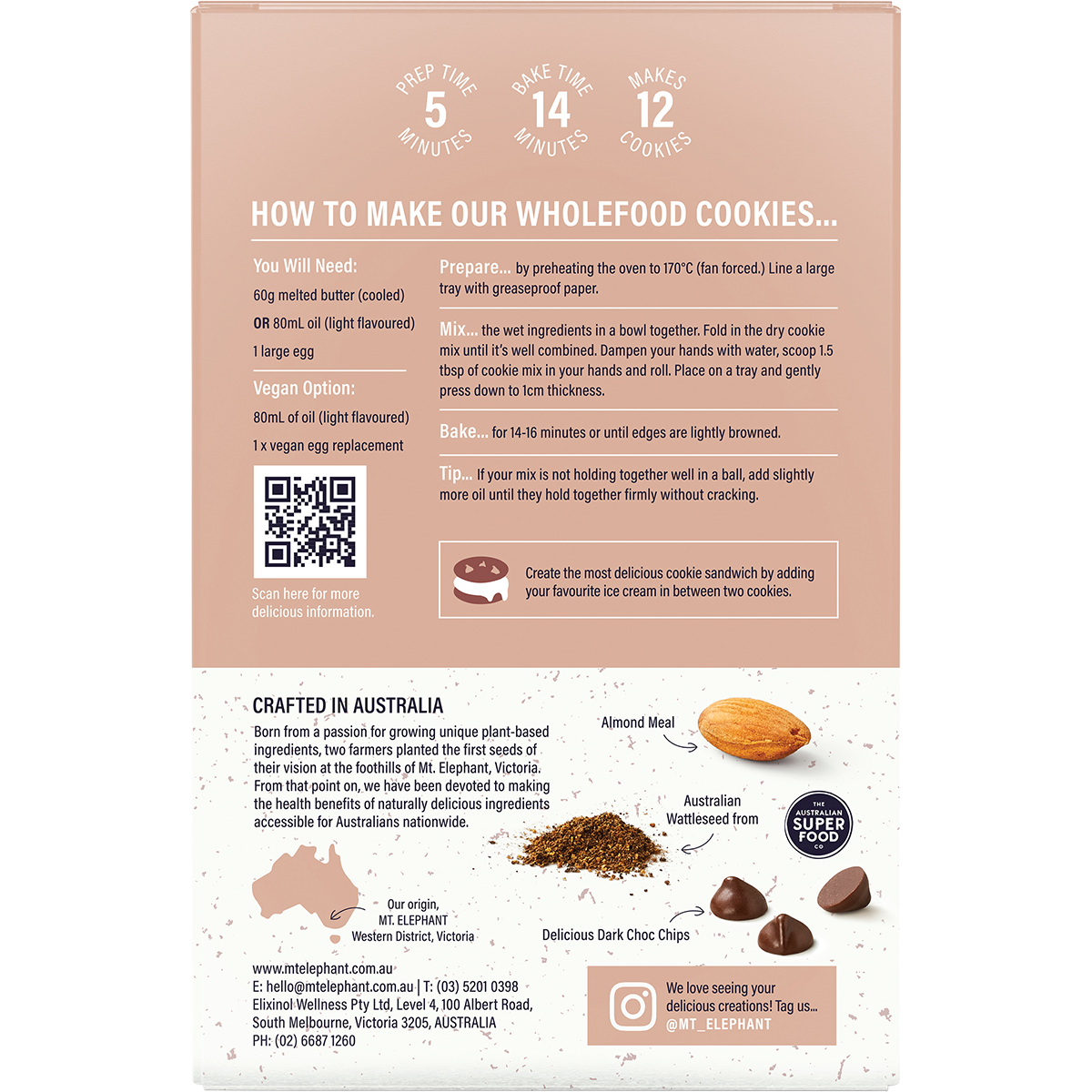 Wholefood Cookie Mix Chocolate Chip