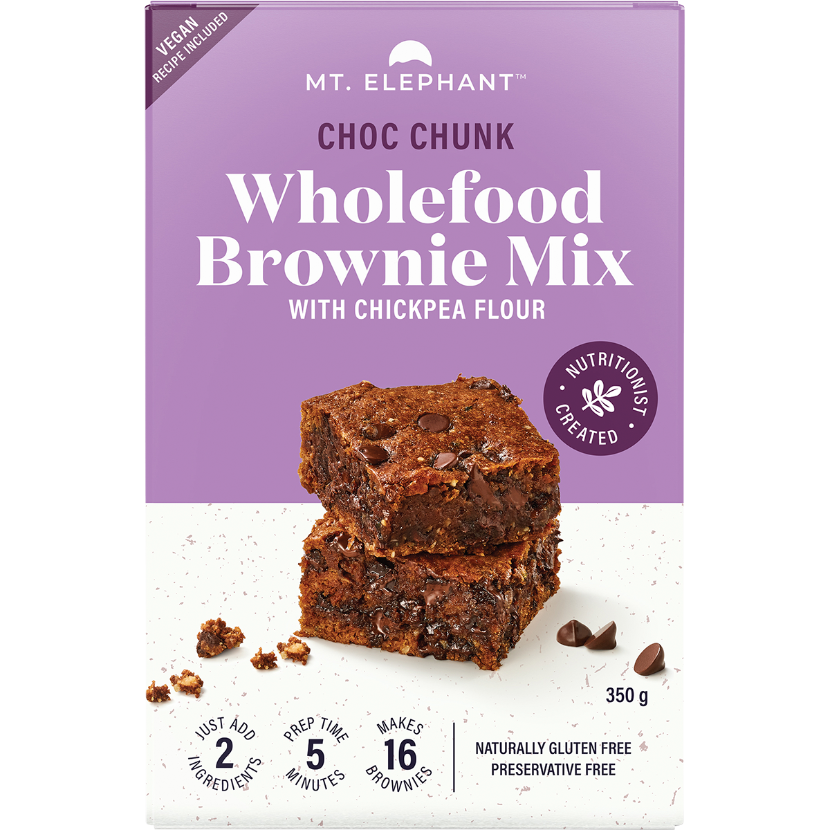 Wholefood Brownie Mix Choc Chunk