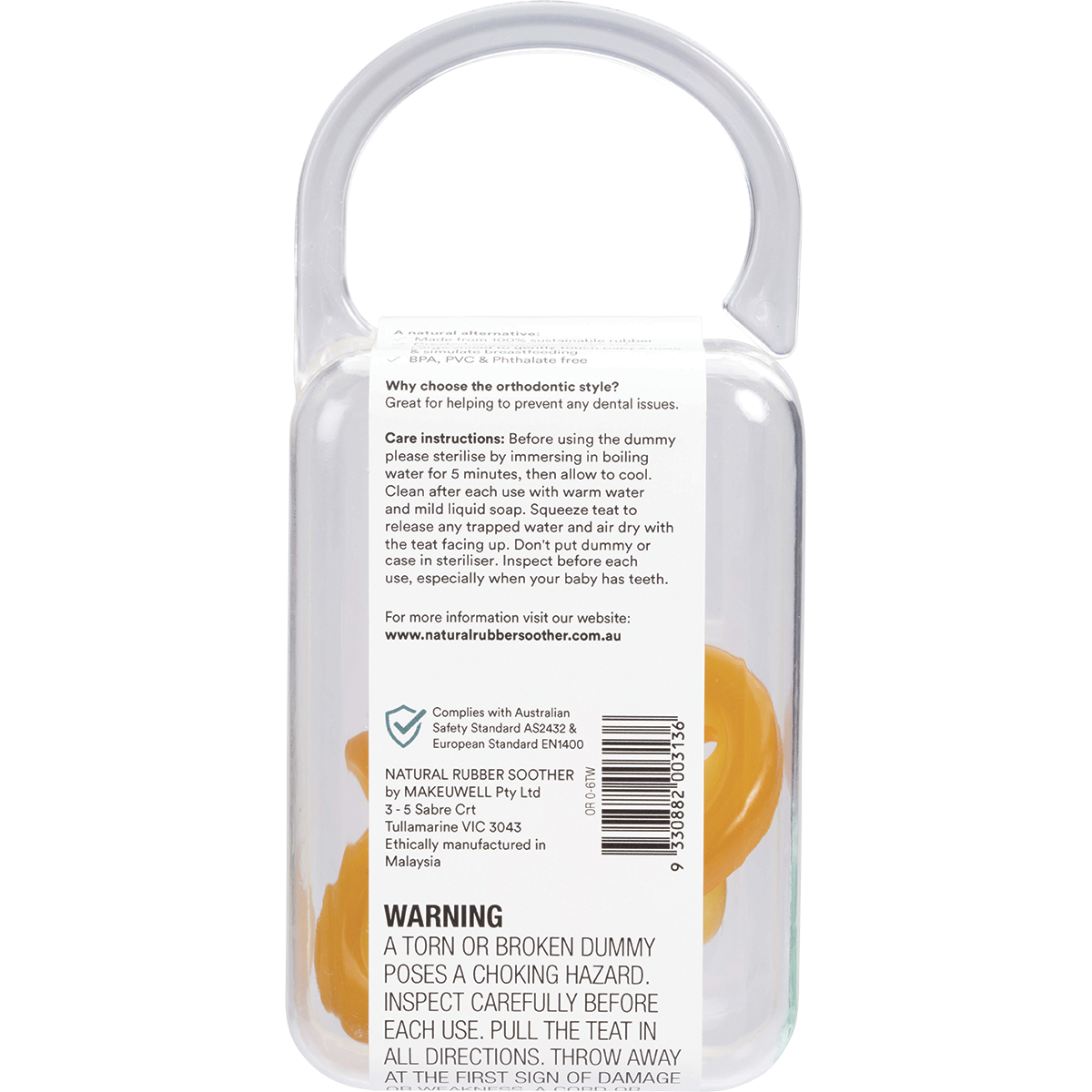 Soother Twin Pack Small Orthodontic 0-6 mths