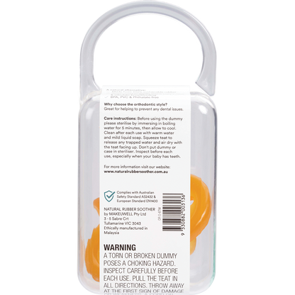 Soother Twin Pack Small Orthodontic 0-6 mths