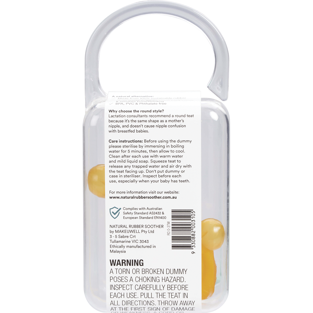 Soother Twin Pack Small Rounded 0-3 mths