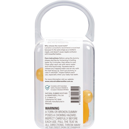 Soother Twin Pack Small Rounded 0-3 mths