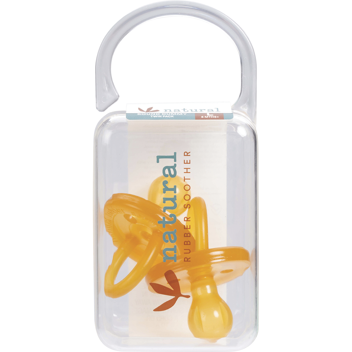 Soother Twin Pack Large Rounded 6 mths +