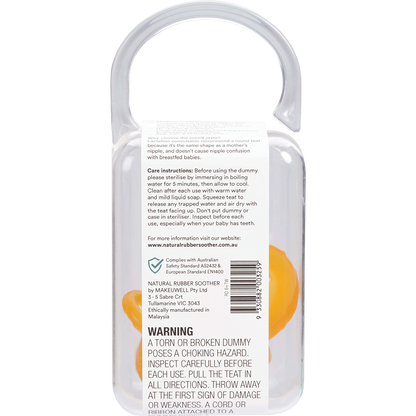 Soother Twin Pack Large Rounded 6 mths +