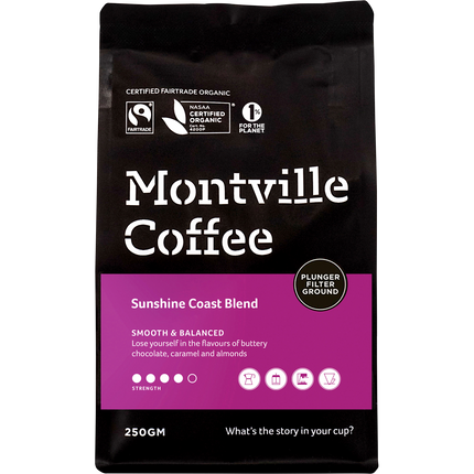 Coffee Ground Plunger Sunshine Coast Blend