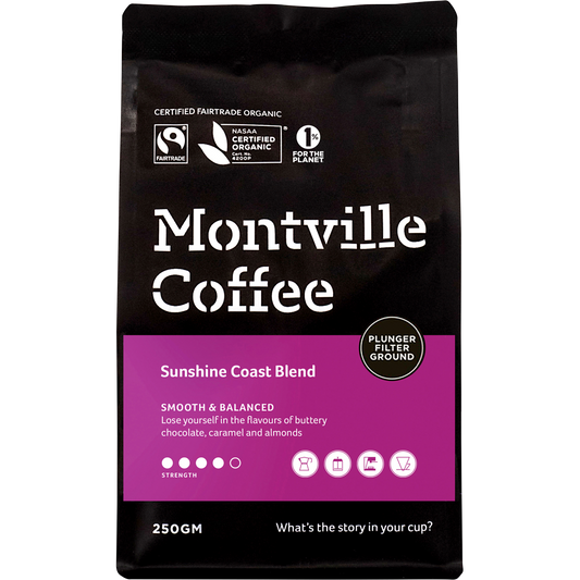 Coffee Ground Plunger Sunshine Coast Blend