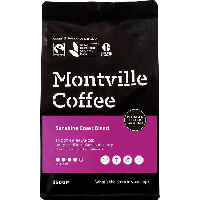 Coffee Ground Plunger Sunshine Coast Blend