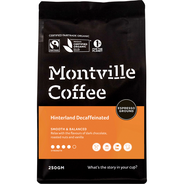 Decaf Coffee Ground Espresso Hinterland Blend