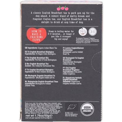 Organic English Breakfast Tea Bags