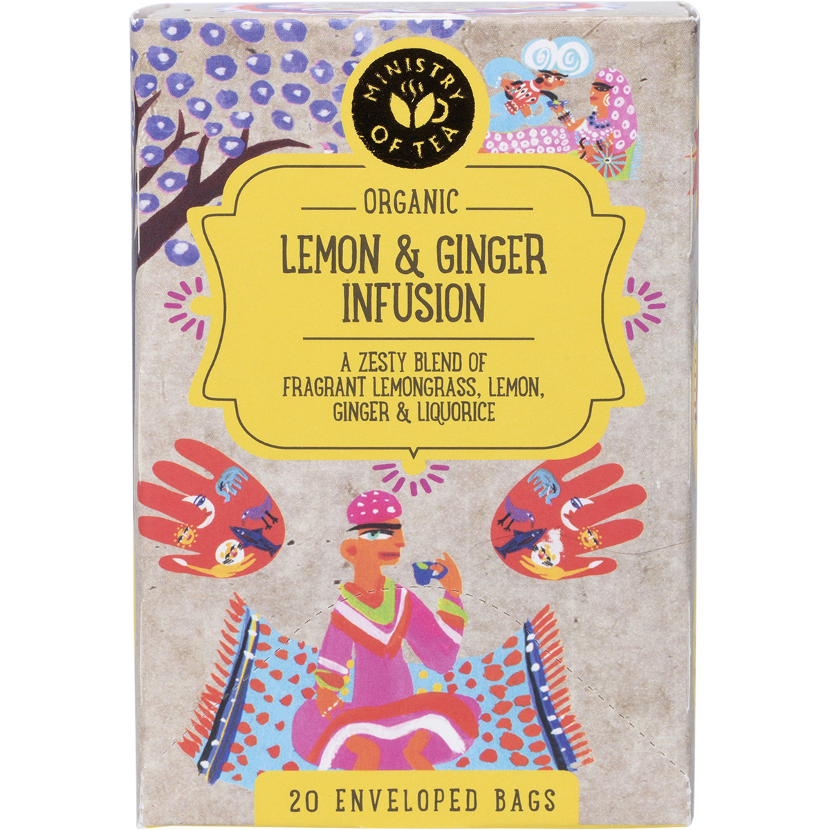 Organic Lemon & Ginger Infusion Tea Bags