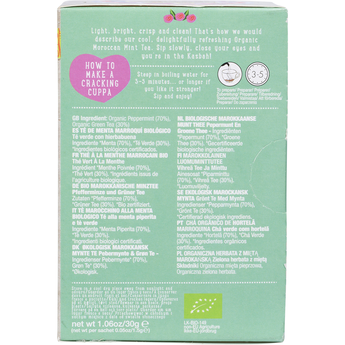 Organic Moroccan Mint Tea Tea Bags