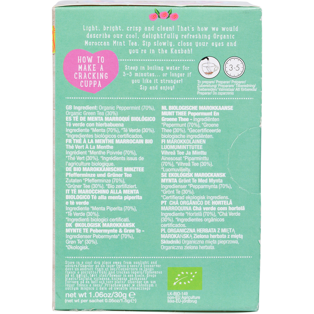 Organic Moroccan Mint Tea Tea Bags