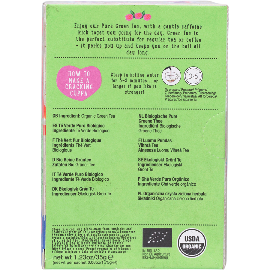 Organic Pure Green Tea Bags
