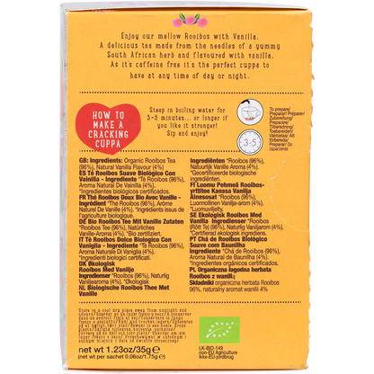 Organic Mellow Rooibos with Vanilla Tea Bags