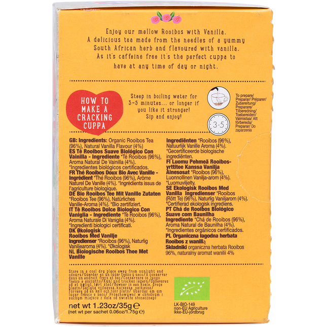 Organic Mellow Rooibos with Vanilla Tea Bags