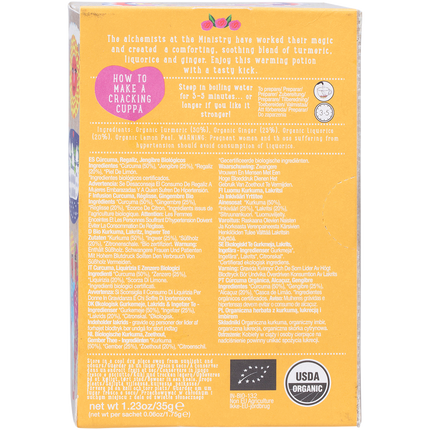Organic Turmeric, Liquorice & Ginger Tea Tea Bags
