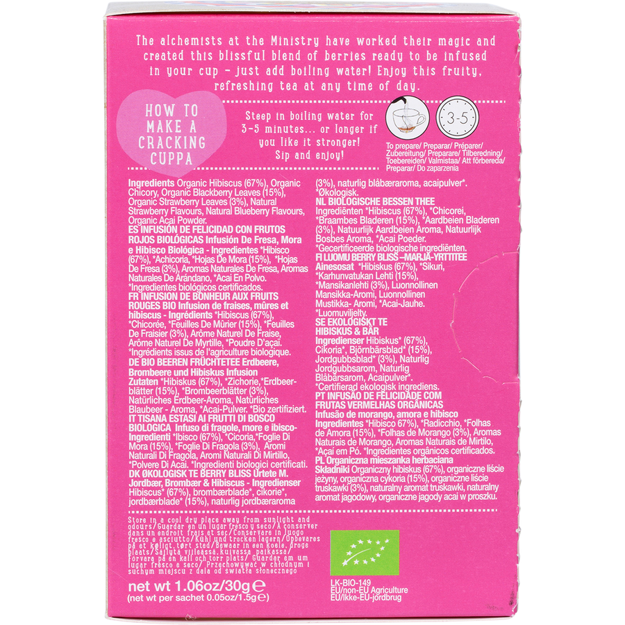 Organic Berry Bliss Infusion Tea Bags