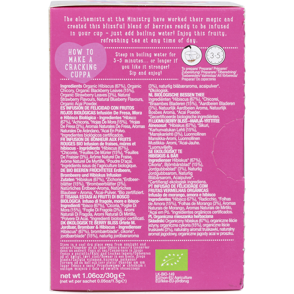 Organic Berry Bliss Infusion Tea Bags