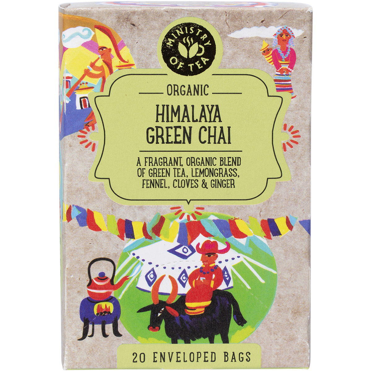 Organic Himalaya Green Chai Tea Bags