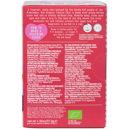 Organic Sky High Tibetan Chai Tea Bags