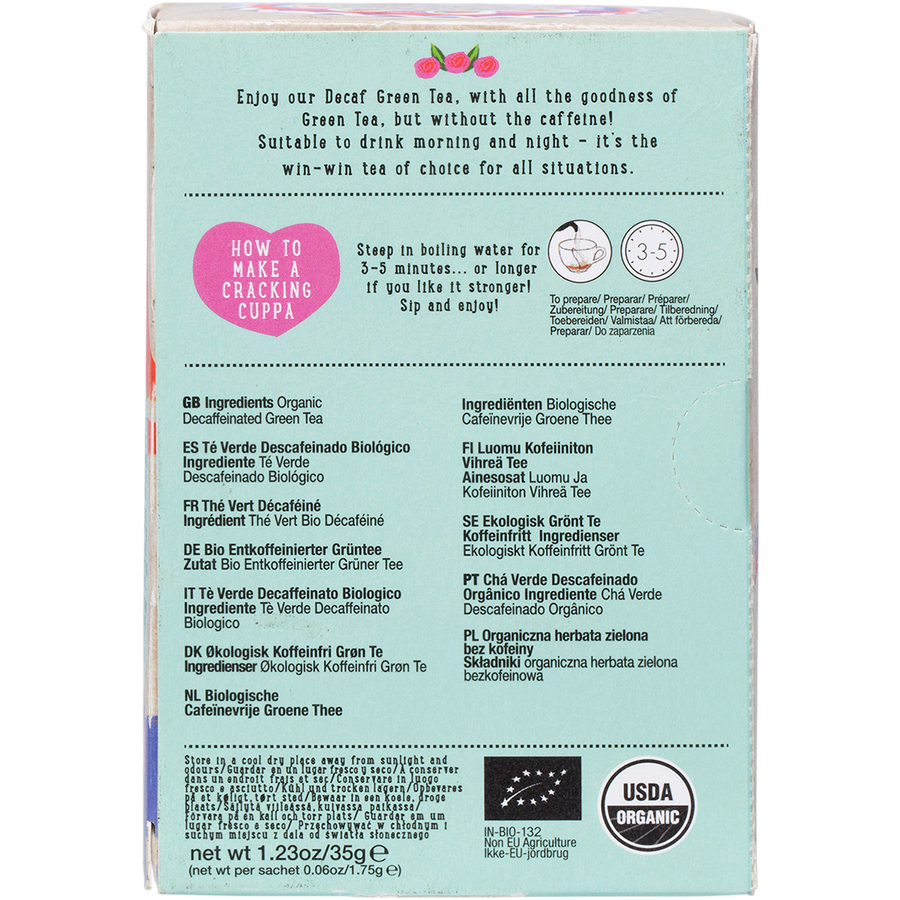 Organic Decaf Green Tea Bags