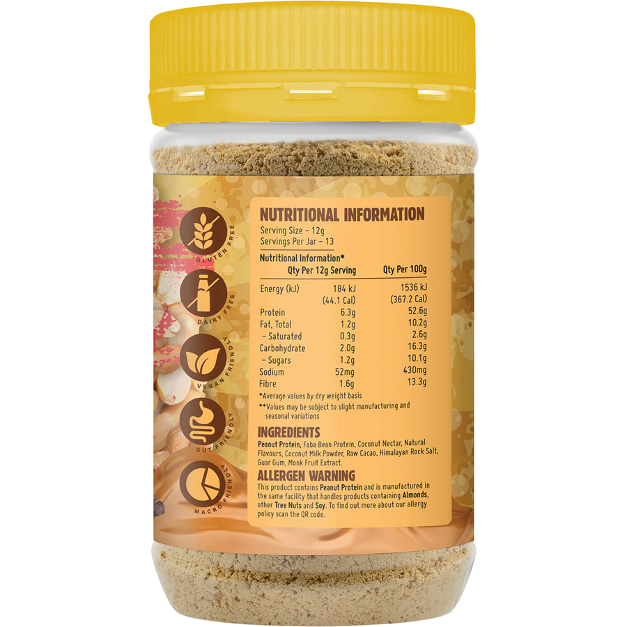 Macro Mike Chocolate Hazelnut Powdered Peanut Butter low fat peanut butter powder product package