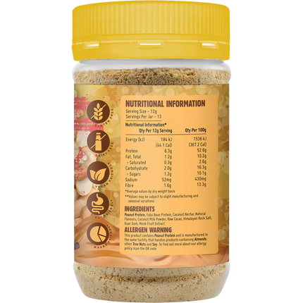 Macro Mike Chocolate Hazelnut Powdered Peanut Butter low fat peanut butter powder product package