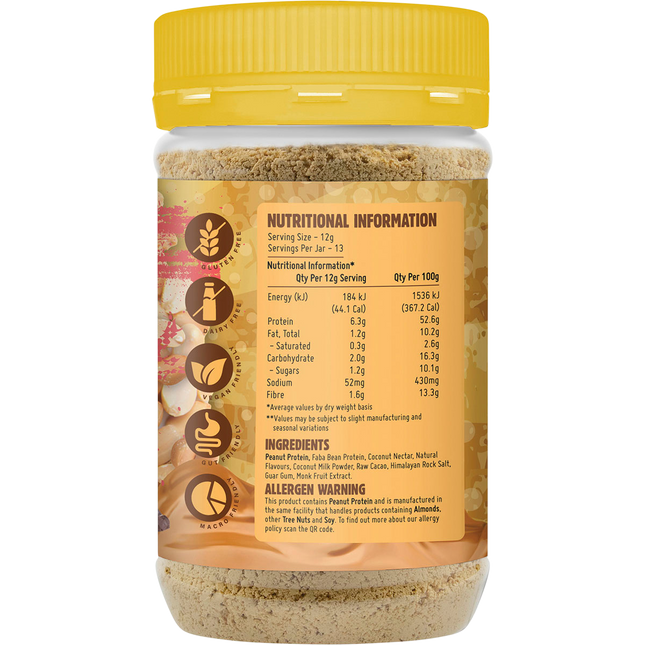 Macro Mike Chocolate Hazelnut Powdered Peanut Butter low fat peanut butter powder product package