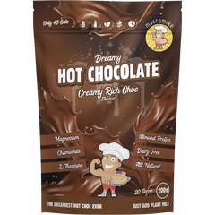 Macro Mike Dreamy Hot Chocolate Creamy Rich Choc plant-based drinking chocolate powder pack