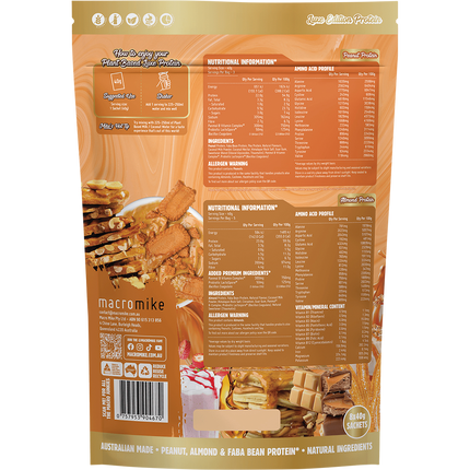 Luxe Plant Based Protein Sample Pack by Macro Mike with assorted dairy-free protein flavours for trial and everyday nutrition.