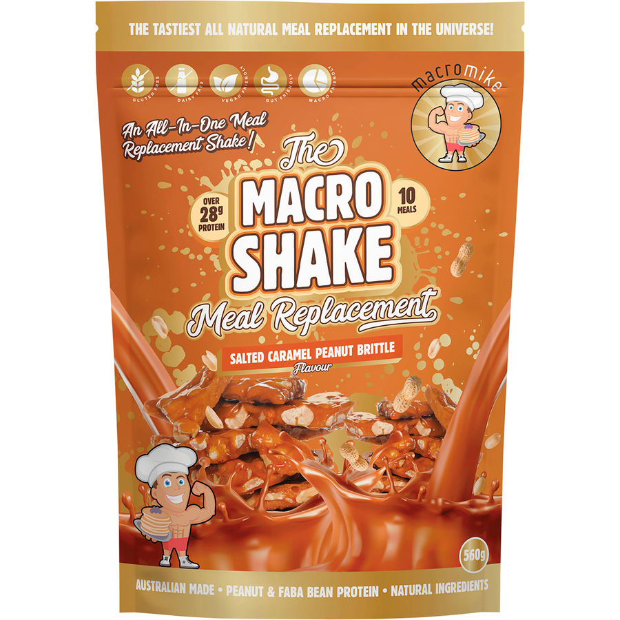 Macro Mike Plant Based Macro Shake Salted Caramel Peanut