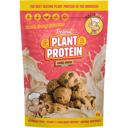 Macro Mike Peanut Plant Protein Cookie Dough plant-based peanut protein powder pack