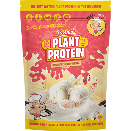 Macro Mike Peanut Plant Protein Hawaiian Salted Vanilla plant-based peanut protein powder pack
