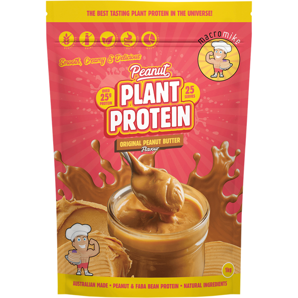 Macro Mike Peanut Plant Protein Original Peanut Butter plant-based peanut protein powder pack