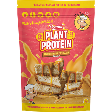 Macro Mike Peanut Plant Protein Peanut Butter Cheezecake plant-based peanut protein powder pack