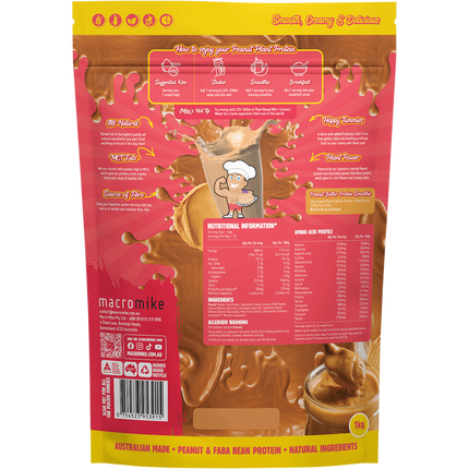 Macro Mike Original Peanut Butter Peanut Plant Protein vegan peanut protein powder product package