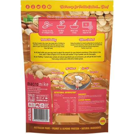 Macro Mike Choc Peanut Truffle Fudge Plant Protein Pudding vegan protein dessert product package