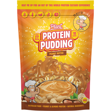 Macro Mike Plant Protein Pudding Choc Peanut Truffle Fudge plant-based high-protein pudding dessert pack