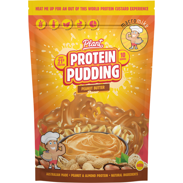 Macro Mike Plant Protein Pudding Choc Peanut Truffle Fudge plant-based high-protein pudding dessert pack