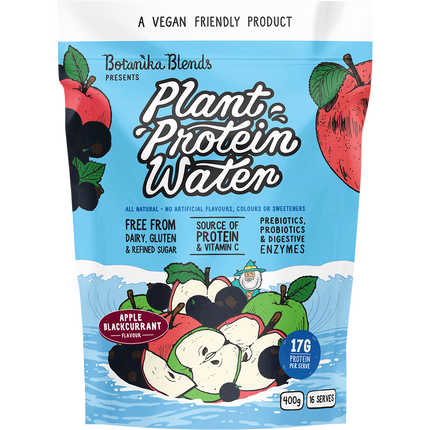 Macro Mike Plant Protein Water Apple Blackcurrant high-protein plant-based hydration drink bottle