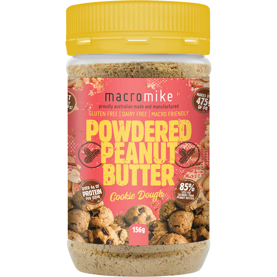 Macro Mike Powdered Peanut Butter Cookie Dough plant-based powdered peanut butter product pack