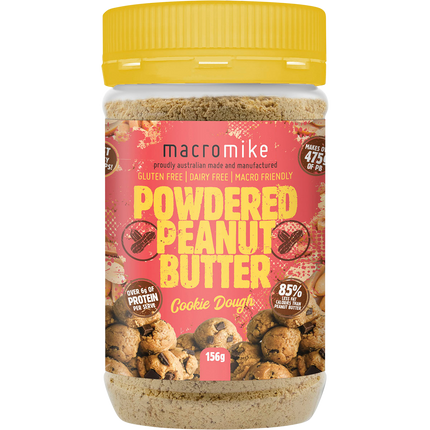 Macro Mike Powdered Peanut Butter Cookie Dough plant-based powdered peanut butter product pack