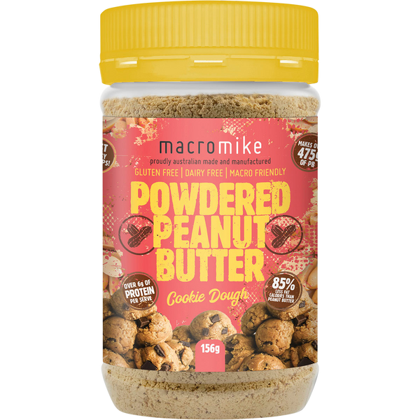 Macro Mike Powdered Peanut Butter Cookie Dough plant-based powdered peanut butter product pack