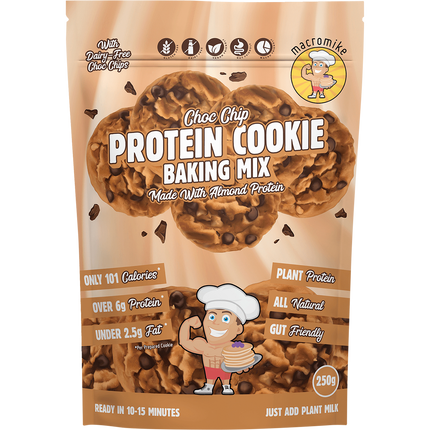 Macro Mike Protein Cookie Baking Mix Choc Chip plant-based high-protein cookie mix pack