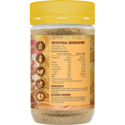 Macro Mike Salted Caramel Powdered Peanut Butter low fat peanut butter powder product package