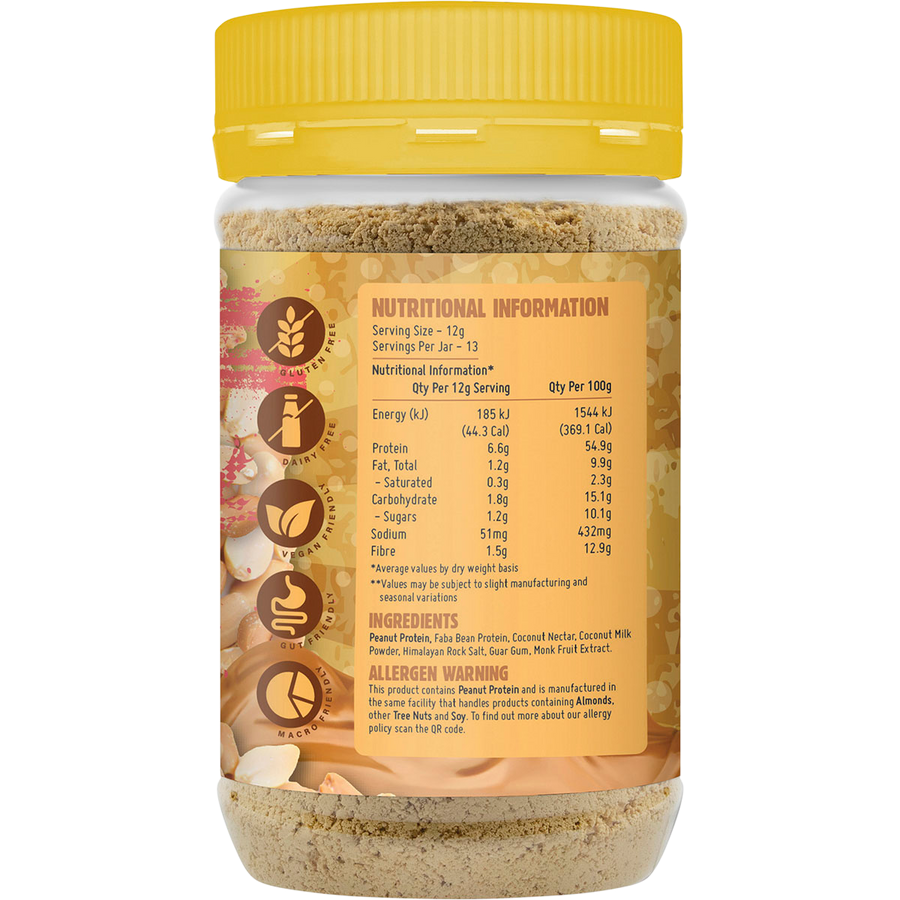 Macro Mike Sweet Original Powdered Peanut Butter low fat peanut butter powder product package